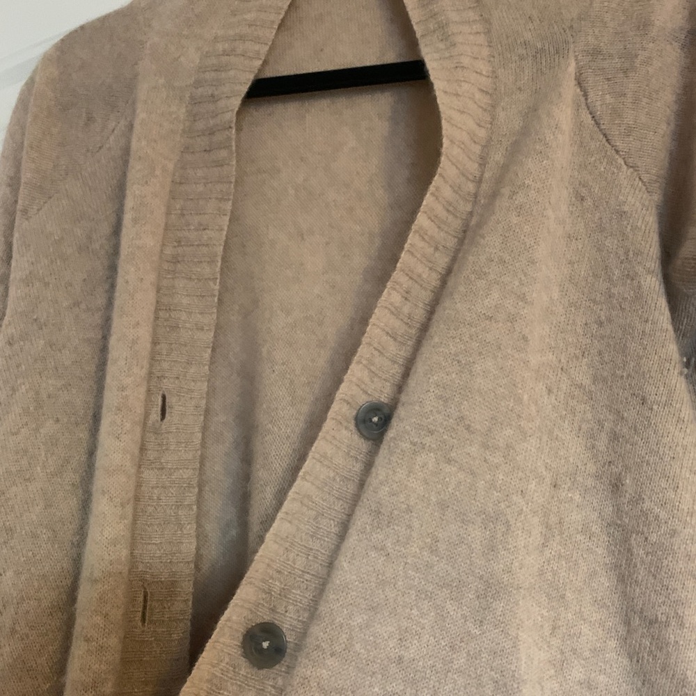 Tan 360cashmere cardigan